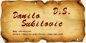 Danilo Šukilović vizit kartica